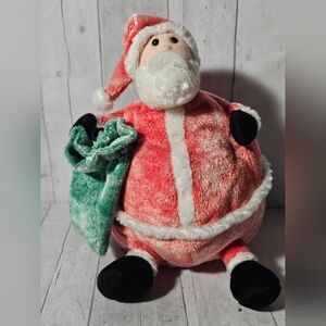 Santa Plush Toy with Green Bag Commonweath